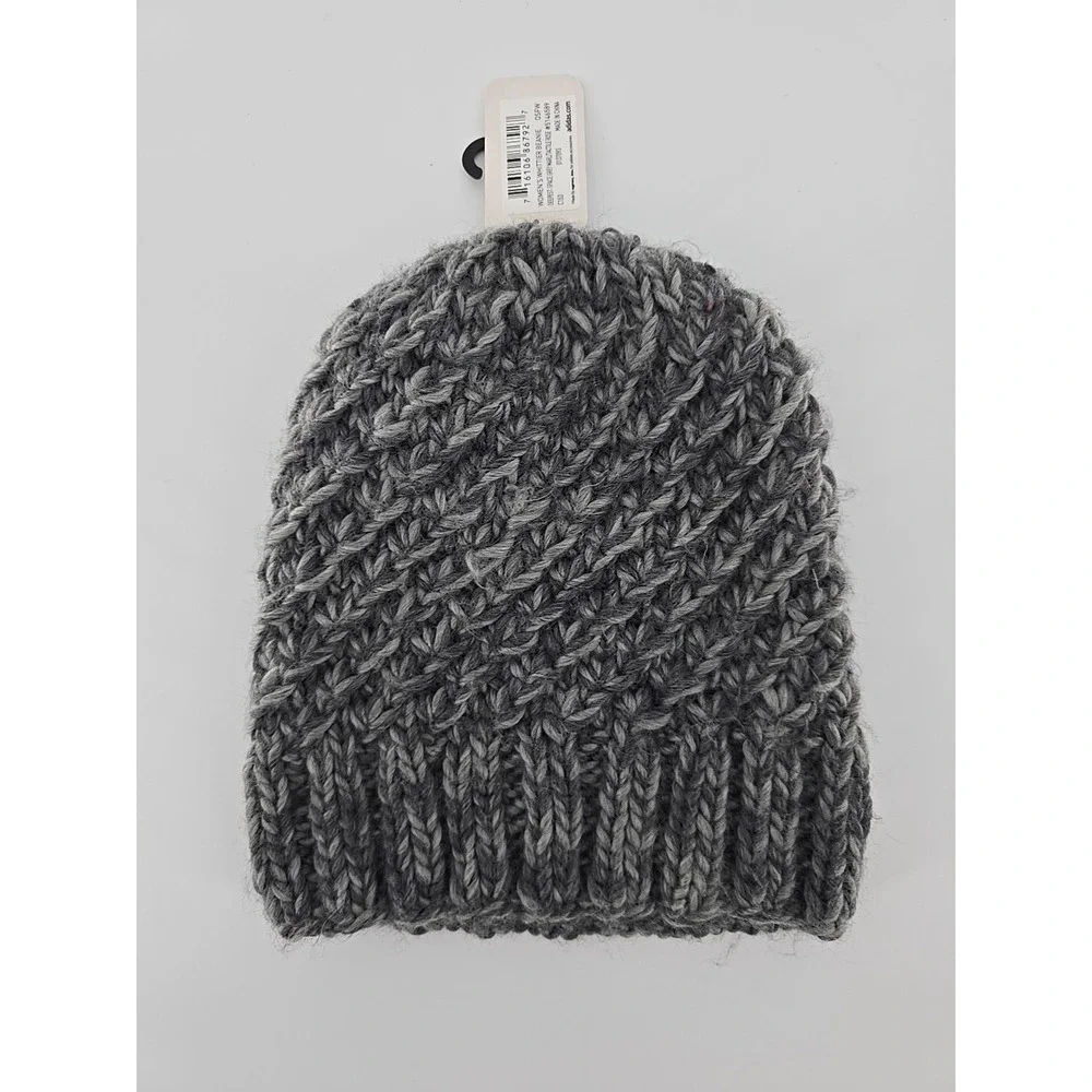 HANDKNIT‎ Adidas Women's Grey Whittier Beanie #5146589 New With Tags!